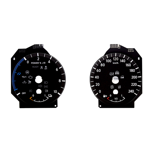 3D dial-speedometer and tachometer 